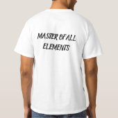 Elementarkrieger | Feuer Wasser Erde Luft T-Shirt (Rückseite)