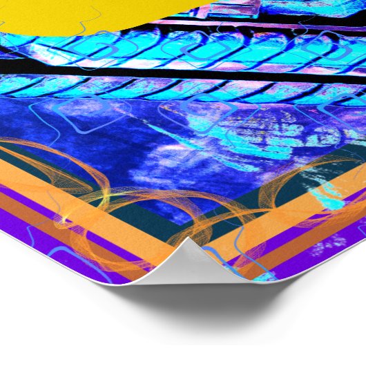 Elementarluft innerhalb der Erd-Medizin Tattva Poster (Ecke)