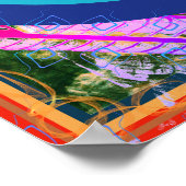 Elementarluftmedikationshilfe Tattva Blauer Kreis Poster (Ecke)