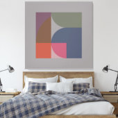 Elementarmodus 2 gearbeitete Canvas Print Leinwanddruck (Insitu (Schlafzimmer))