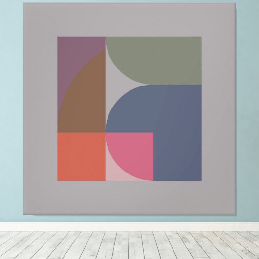 Elementarmodus 2 gearbeitete Canvas Print Leinwanddruck (Insitu (Holzboden))