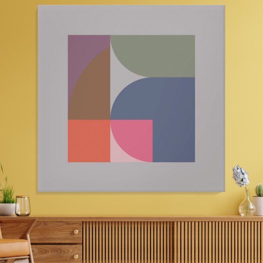 Elementarmodus 2 gearbeitete Canvas Print Leinwanddruck (Insitu (Wohnzimmer))