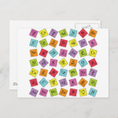 Elementarperiodic Postkarte (Vorne/Hinten)