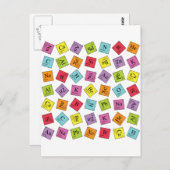 Elementarperiodic Postkarte (Vorne/Hinten)
