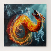 Elementarschlange: Feuer- und Wasserrätsel Puzzle (Horizontal)