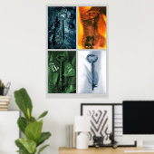 Elementarschlüssel Poster (Heimbüro)