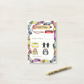 Elementarschulaal Post-it Klebezettel (Auf Schreibtisch)