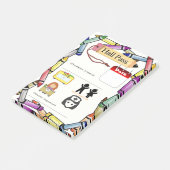 Elementarschulaal Post-it Klebezettel (angewinkelt)