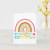 Elementarschüler durch Schulen im letzten Sommer Karte (Gelbe Blume)