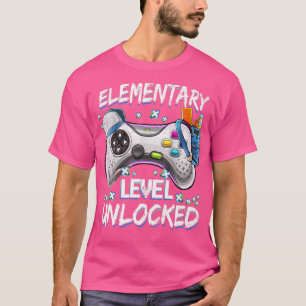 Elementarstufe Entsperrtes Videospiel Zurück zur S T-Shirt