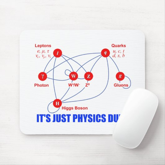 Elementarteilchen von Physik Higgs BosonQuarks Mousepad (Mit Mouse)