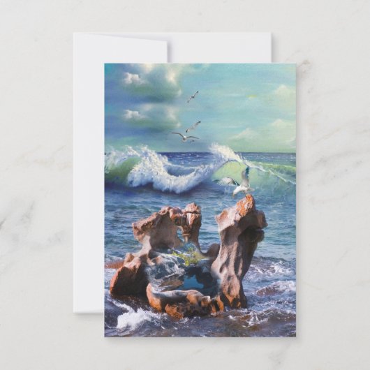 Elementarwasser-Power Dankeschön-Karte Dankeskarte (Rückseite)