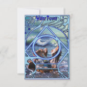 Elementarwasser-Power Vielen Dank RSVP-Karte RSVP Karte (Rückseite)