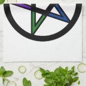 Elementarwesen Pentagramm Handtuch (Gefaltet)