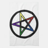 Elementarwesen Pentagramm Handtuch (Vertikal)
