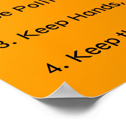 Elementary classroom rules poster (Ecke)