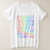 Elementary Grade Vibes Teacher Shirt - First Day (Design vorne)