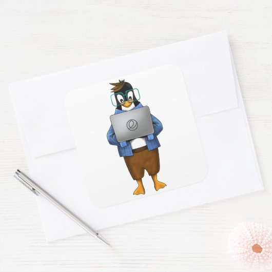 Elementary OS Quadratischer Aufkleber (Umschlag)