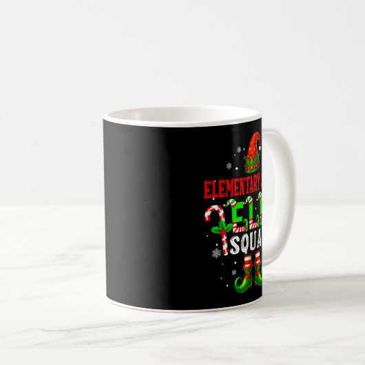 Elementary School Elf Squad Xmas Elf Hat Scute Ss  Kaffeetasse (VorderseiteRechts)