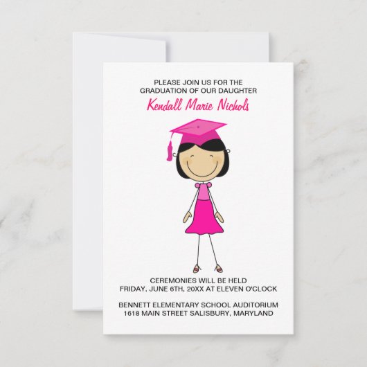 Elementary School Graduation Announcements Einladung (Vorderseite)