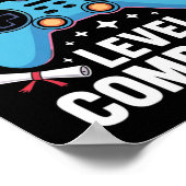 Elementary School Level Complete Funny Gamer Boys  Poster (Ecke)