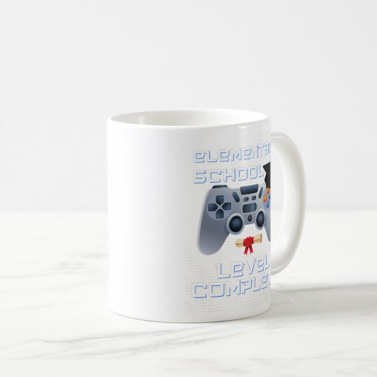 Elementary school level complete gamer graduation kaffeetasse (VorderseiteRechts)