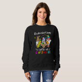 Elementary With My Gnomies Tie Dye Back To School  Sweatshirt (Vorne ganz)