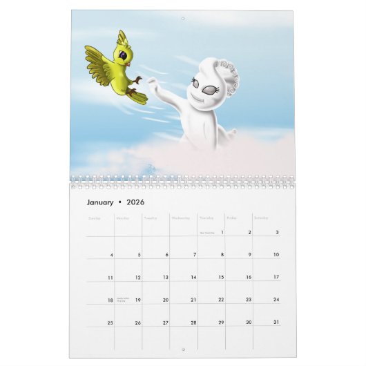 Elemente 2026 kalender (Jan 2026)