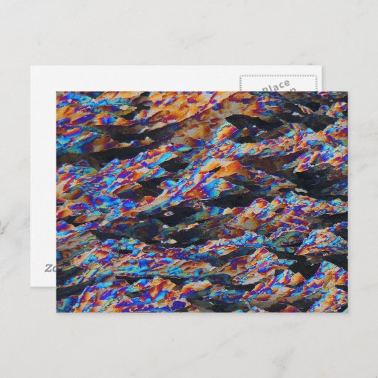 Elemente/Aluminium unter dem Mikroskop Postkarte (Vorne/Hinten)