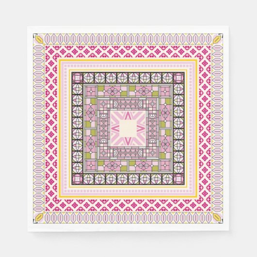 Elemente an den ethnischen Grenzen Serviette (Vorderseite)