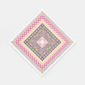 Elemente an den ethnischen Grenzen Serviette (Ecke)