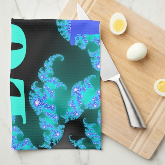 Elemente der kosmischen Liebe Geschirrtuch (Viertel Falte)