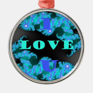 Elemente der kosmischen Liebe Silbernes Ornament
