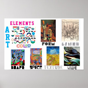 Elemente der Kunst - Berühmte Gemälde Poster