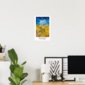 Elemente der Kunst - Textur mit Van Gogh Poster (Heimbüro)