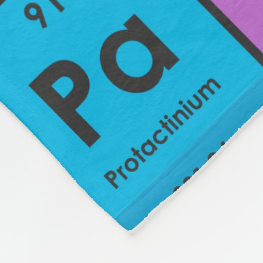 Elemente der Periodischen Tabelle Fleecedecke (Ecke)