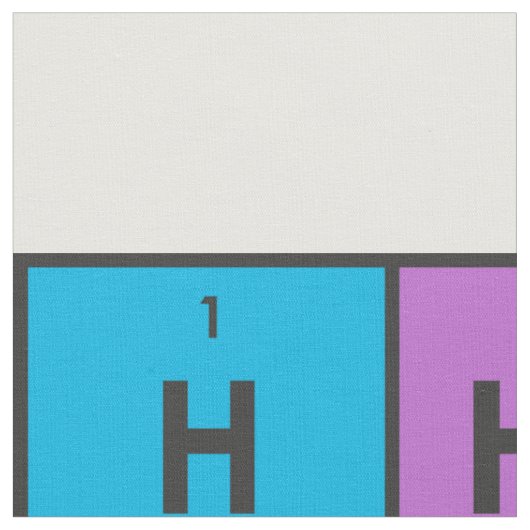 Elemente der Periodischen Tabelle Stoff (Nahaufnahme)