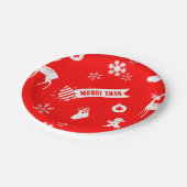 Elemente der Teller des Weihnachtsrotes (Schrägansicht)