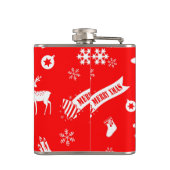 Elemente der Weihnachtsflasche Flachmann (Rückseite)