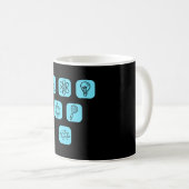 Elemente der Wissenschaft Kaffeetasse (VorderseiteRechts)