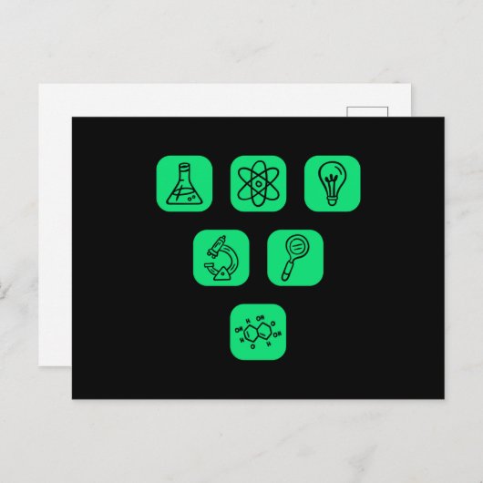 Elemente der Wissenschaft Postkarte (Vorne/Hinten)