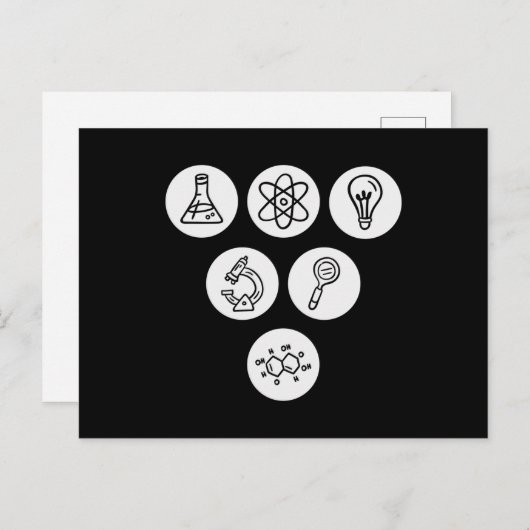 Elemente der Wissenschaft Postkarte (Vorne/Hinten)