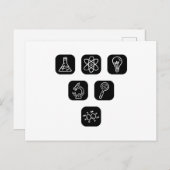 Elemente der Wissenschaft Postkarte (Vorne/Hinten)