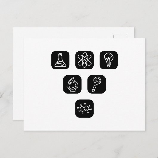 Elemente der Wissenschaft Postkarte (Vorne/Hinten)