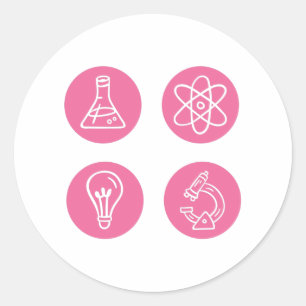 Elemente der Wissenschaft Runder Aufkleber