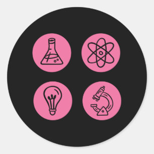 Elemente der Wissenschaft Runder Aufkleber