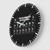 Elemente des Erfolgs Periodic Table, Gym, Hustle Große Wanduhr (Winkel)