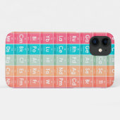 Elemente des farbigen Musters der Periodischen Tab Case-Mate iPhone Hülle (Rückseite (Horizontal))