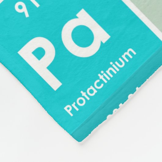 Elemente des farbigen Musters der Periodischen Tab Fleecedecke (Ecke)