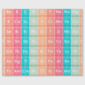 Elemente des farbigen Musters der Periodischen Tab Geschenkpapier (Flach)